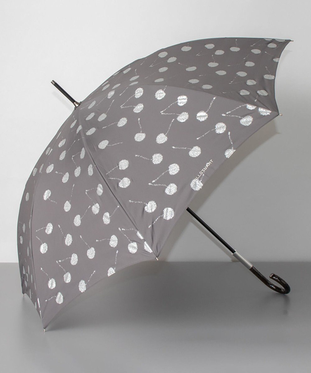 AURORA ジルスチュアート ラメプリント　チェリー柄 長傘 