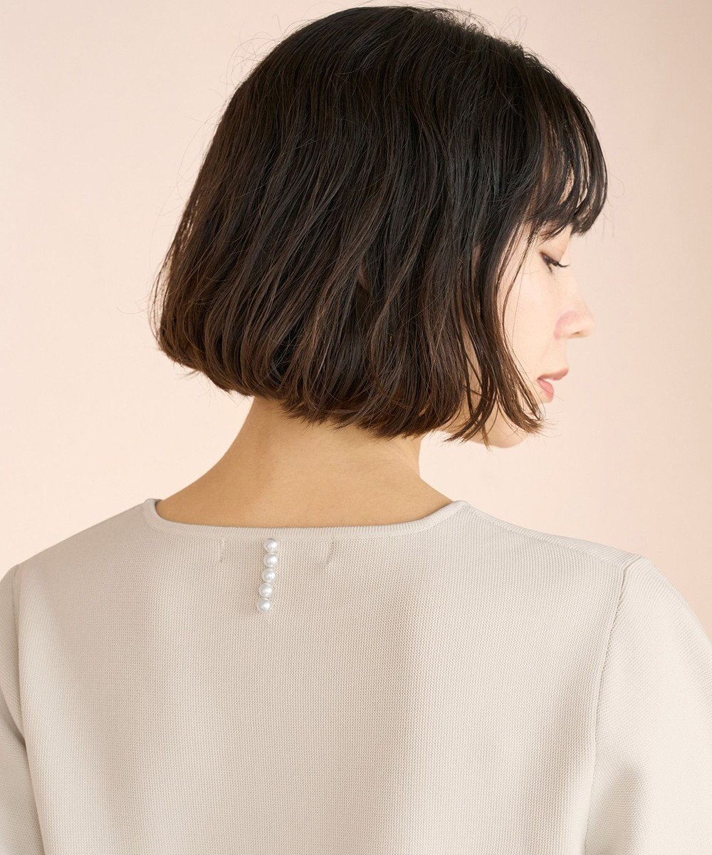 UNFILO BEAUTY FORM KNIT ペプラムセットアップ 