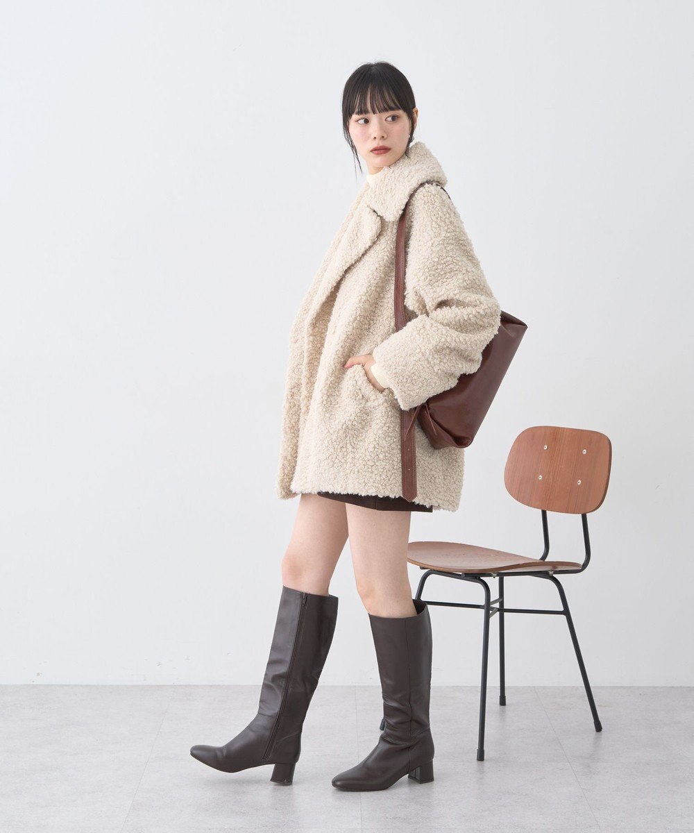 earth music&ecology ループファーコート 