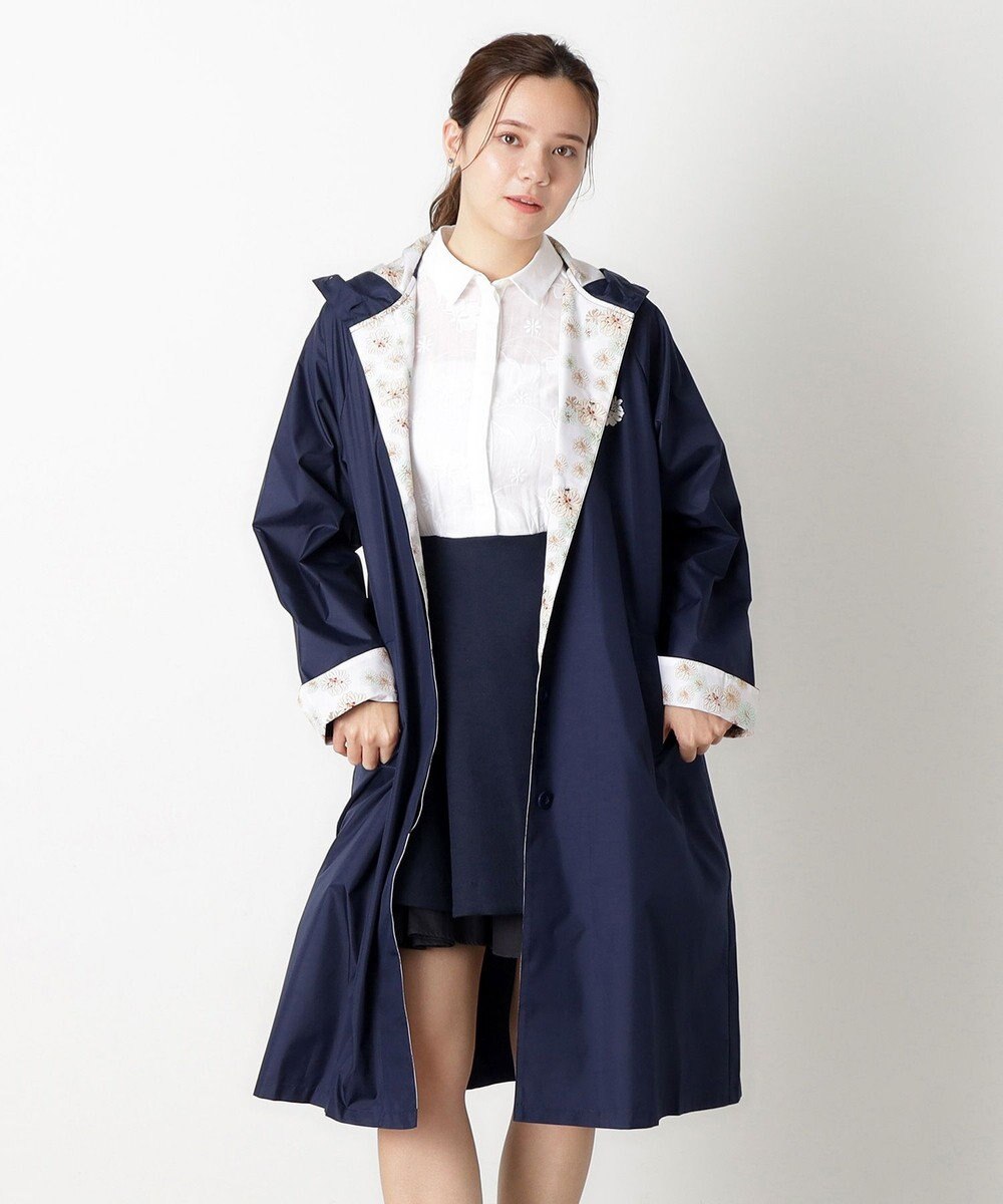 MOONBAT 【バッグ付】ポール & ジョー (PAUL & JOE　ACCESSOIRES) レインコート ポンジークリザンテーム 