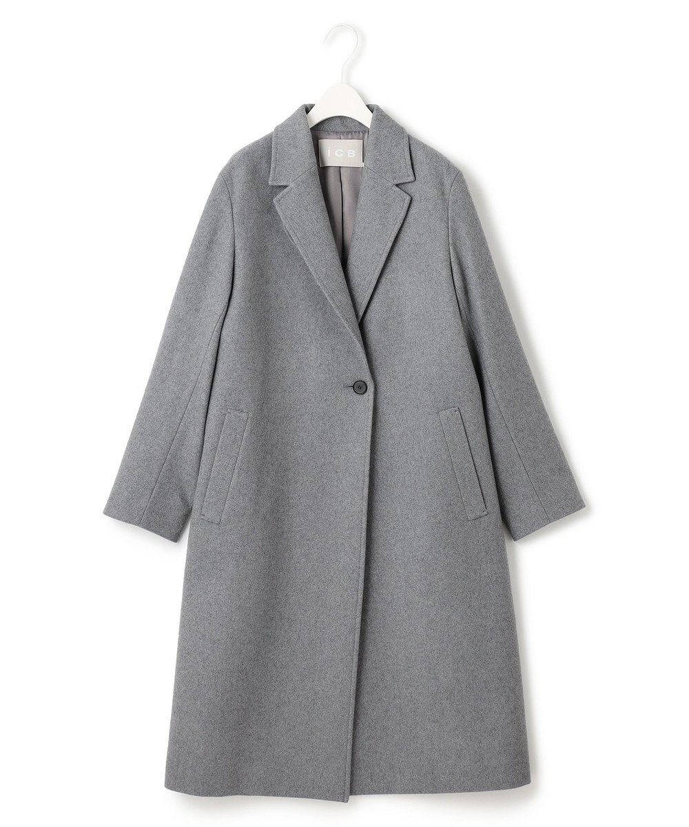 ICB ウールライトメルトン チェスターコート 