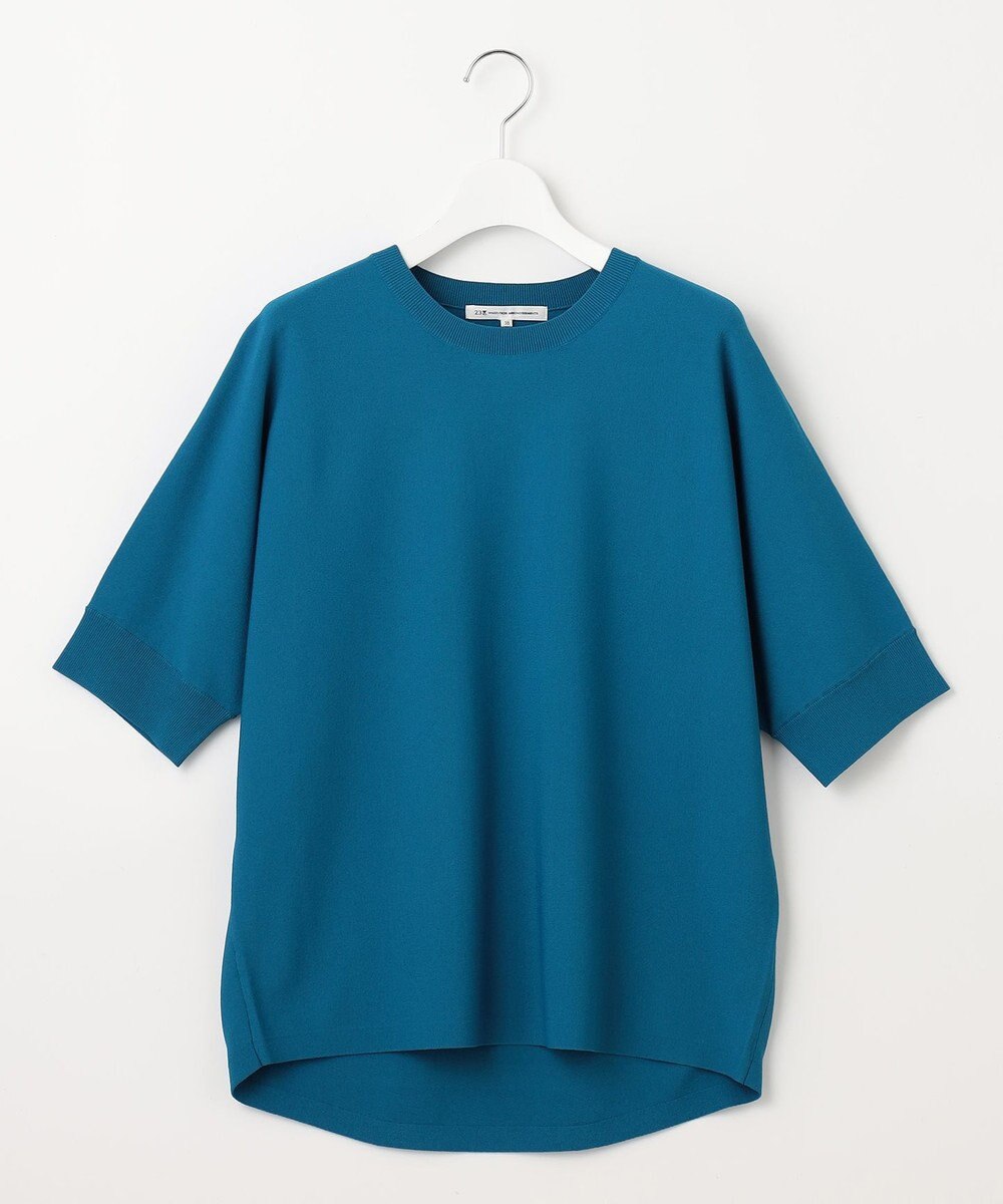 23区 S 【洗える】レーヨンポリエステルストレッチ ドルマン ニット 