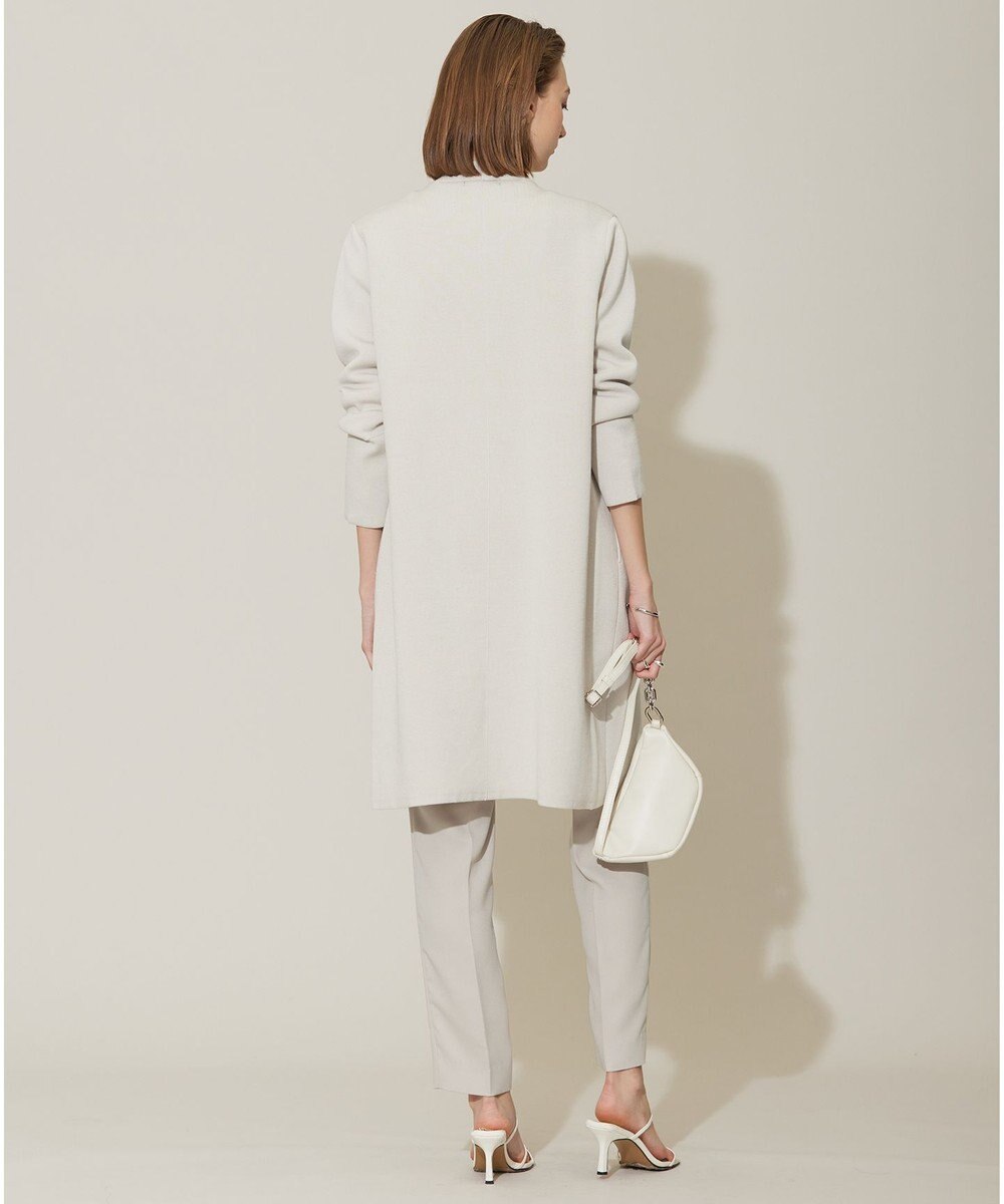 ICB 【洗える】コットンアセテートスムース ロングニットアウター 