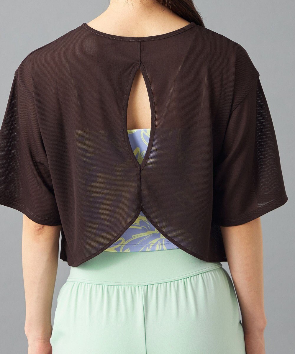 Chacott Chacott BALANCE シアーリブバックシャンTシャツ 