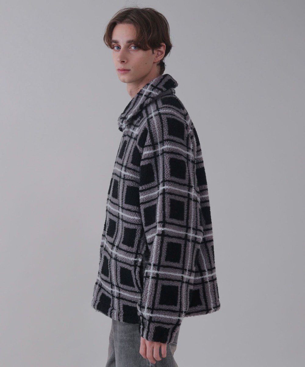 WEGO 【ユニセックス着用ITEM】ボアチェックブルゾン 