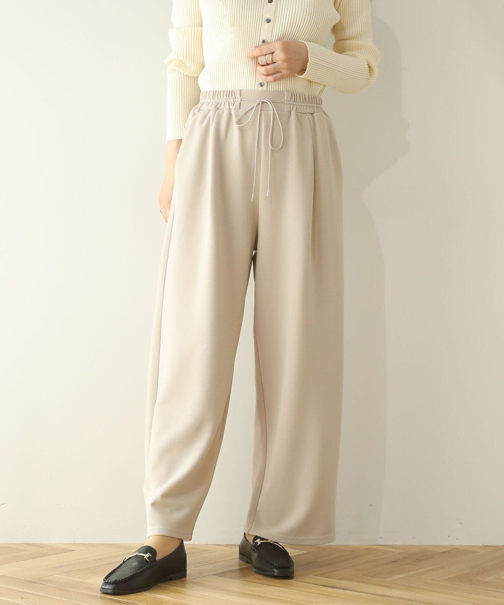 Green Parks 楽ちんリップルワイドパンツ 