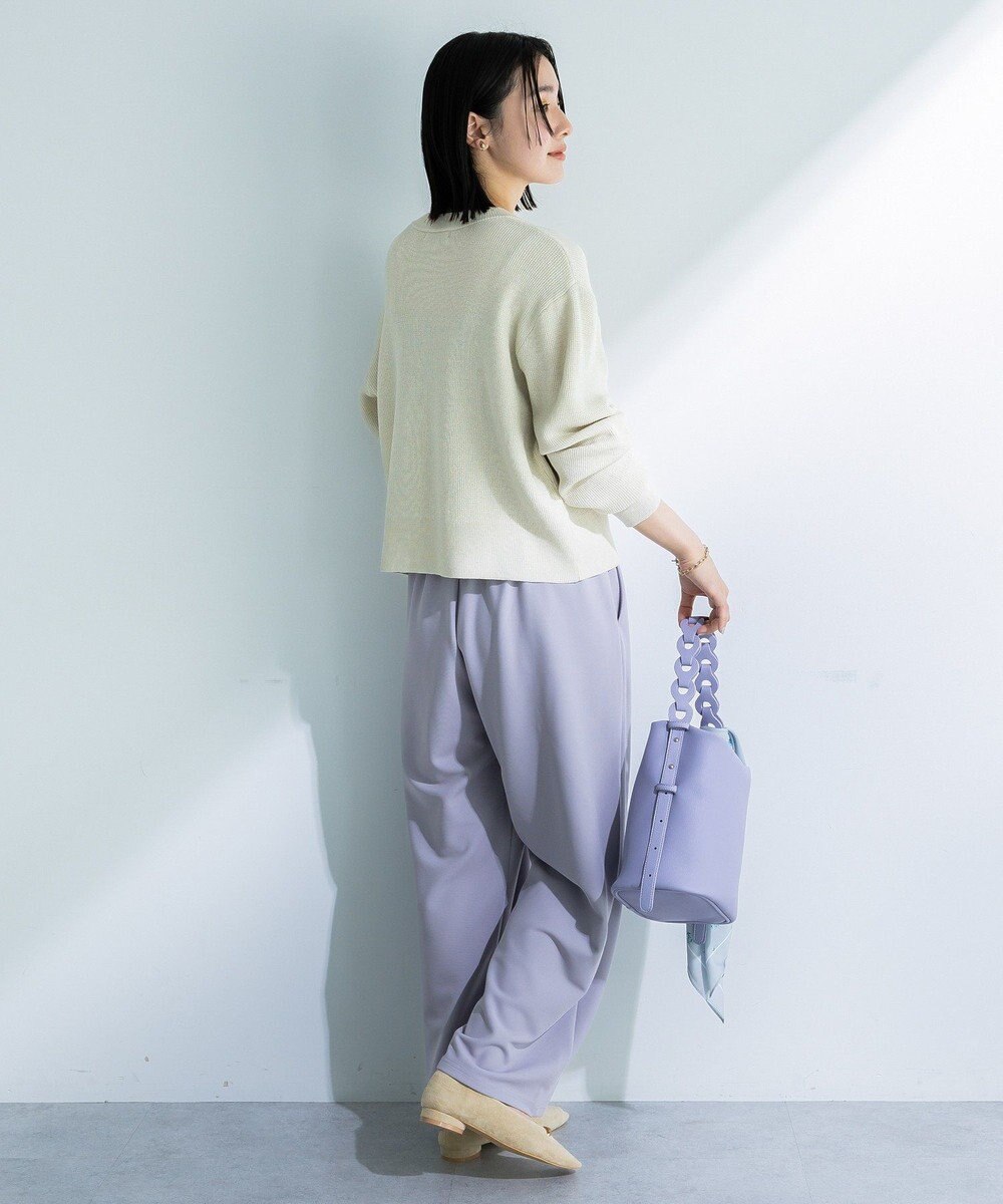 Green Parks 楽ちんリップルワイドパンツ 