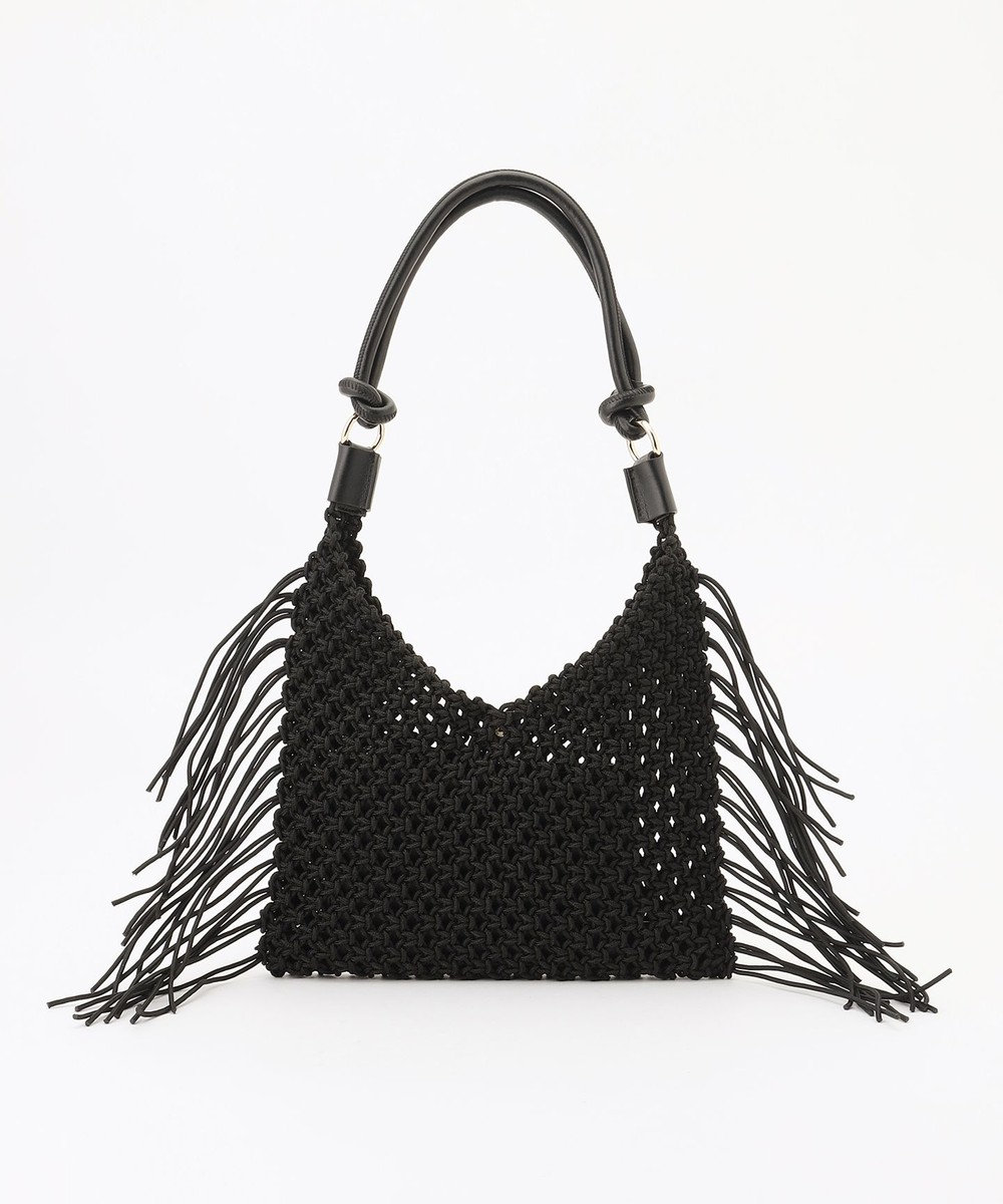 自由区 クロッシェフリンジ バッグ 