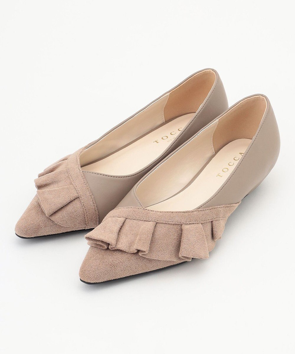 TOCCA 【大人百花掲載】【低反発クッション】FRILL PUMPS パンプス 
