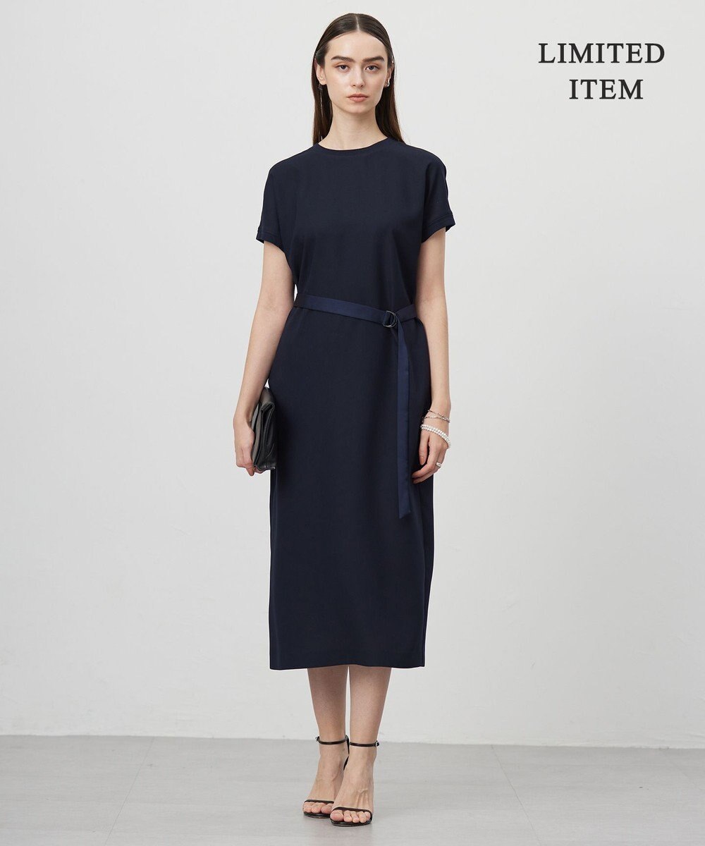 ICB L 【WEB限定・接触冷感・UVケア・速乾・防シワ・洗える】 FluidBackSatin  ワンピース 