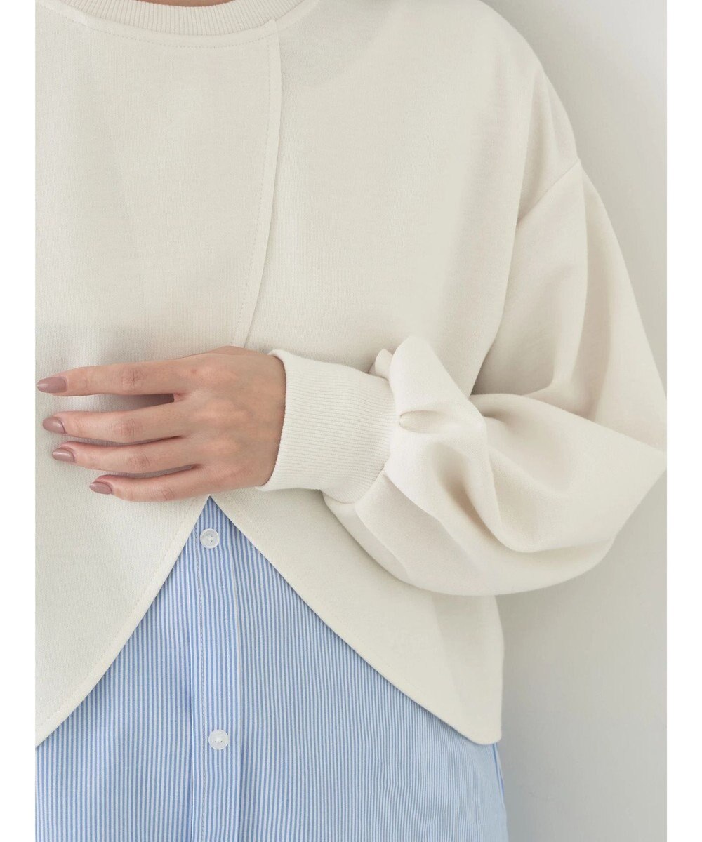 earth music&ecology ＳＥＴ２点カットプルオーバー＋シャツドッキングタンク 