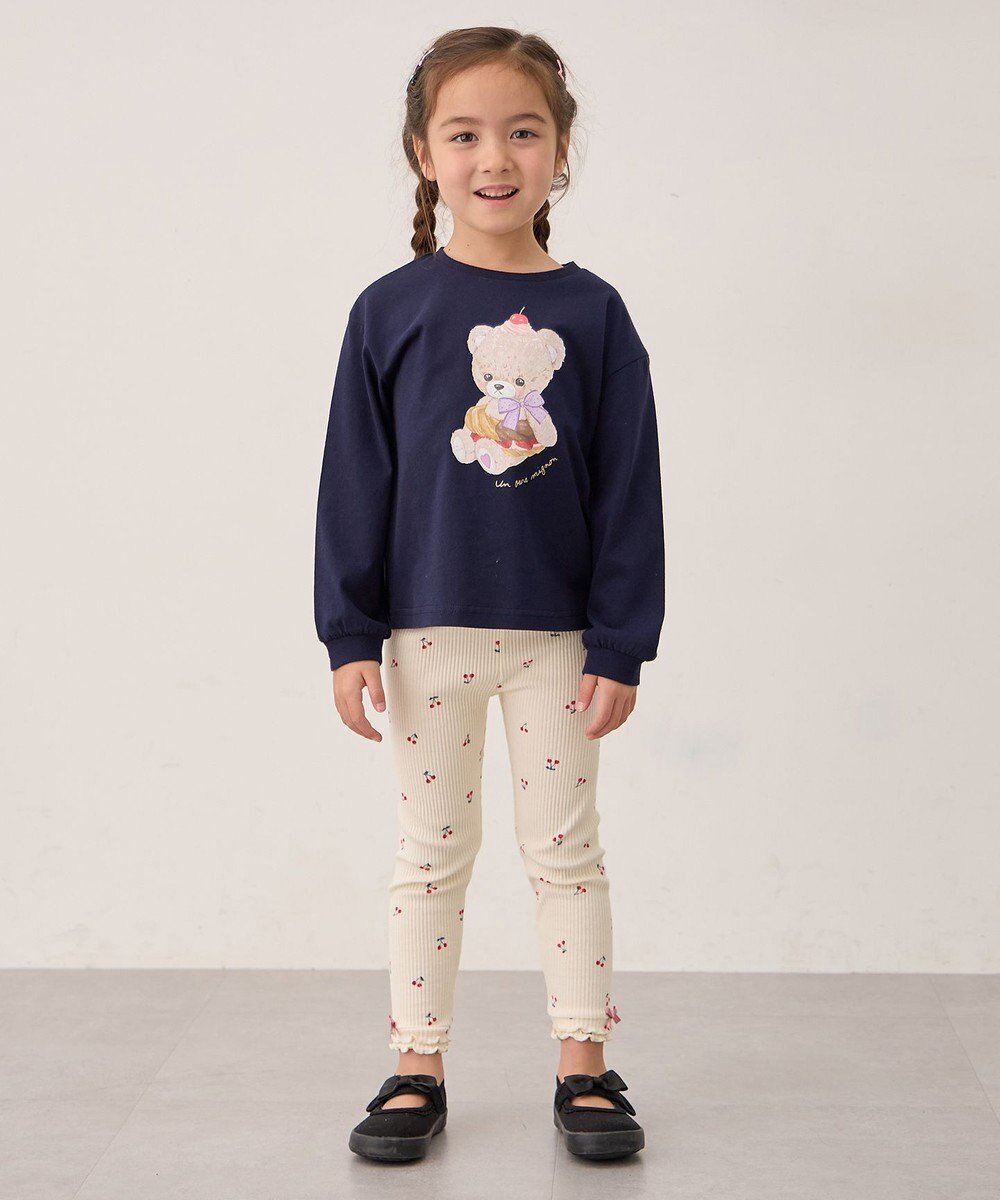 ANY KIDS アニマルモチーフ長袖Tシャツ 