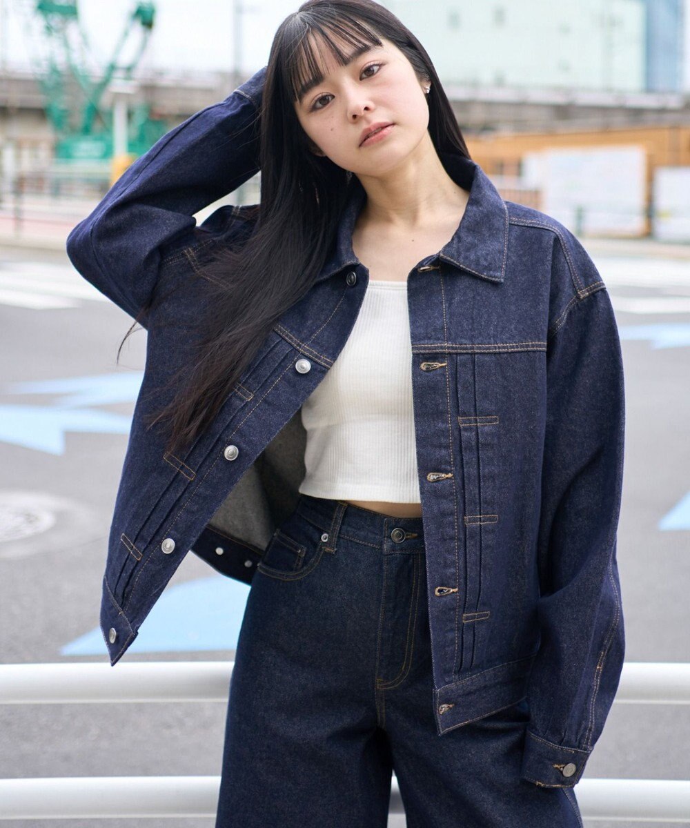 WEGO 【ユニセックス着用ITEM】リジットデニムジャケット 