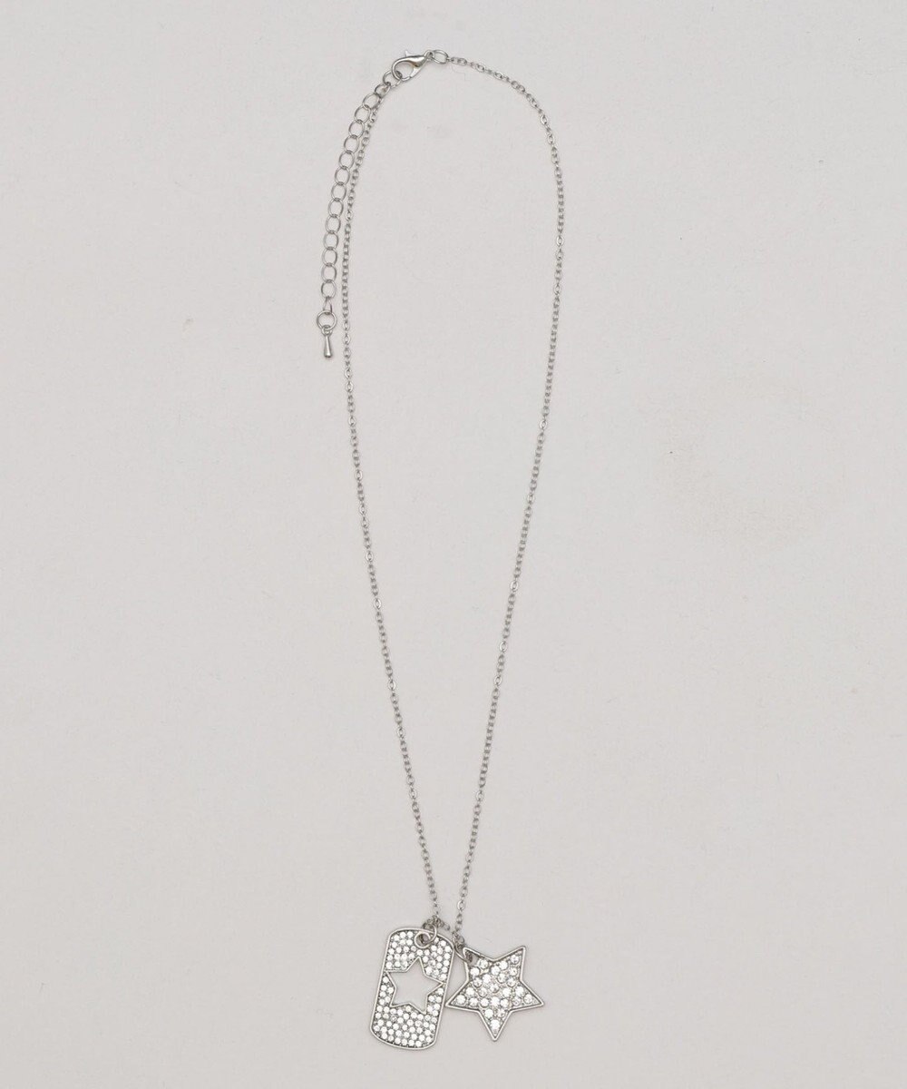 WEGO Lラインストーンダイカットネックレス 