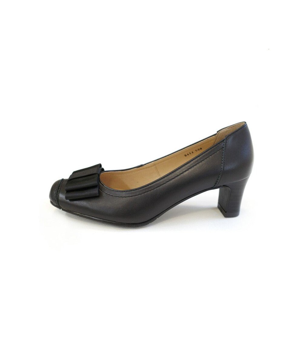 Pointer 日本製 リボンラウンドトゥパンプス 