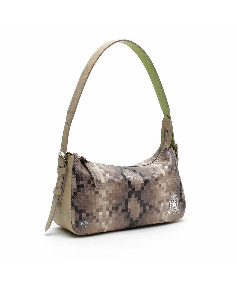 A.D.M.J. スネーク型押し/ソフトワンショルダー 