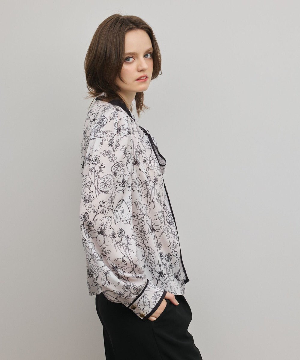 GRACE CONTINENTAL フルーツフラワープリントトップ 