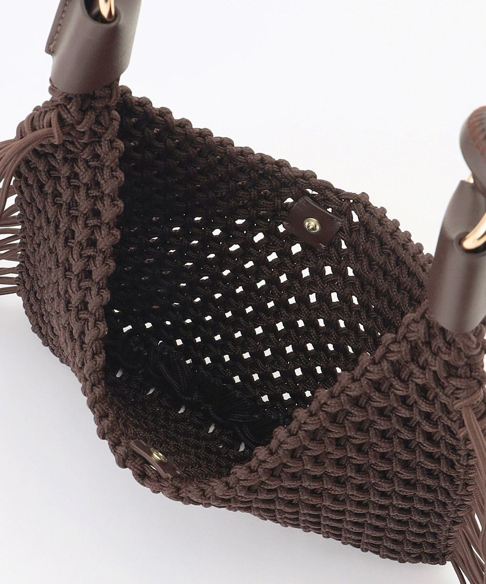 自由区 クロッシェフリンジ バッグ 