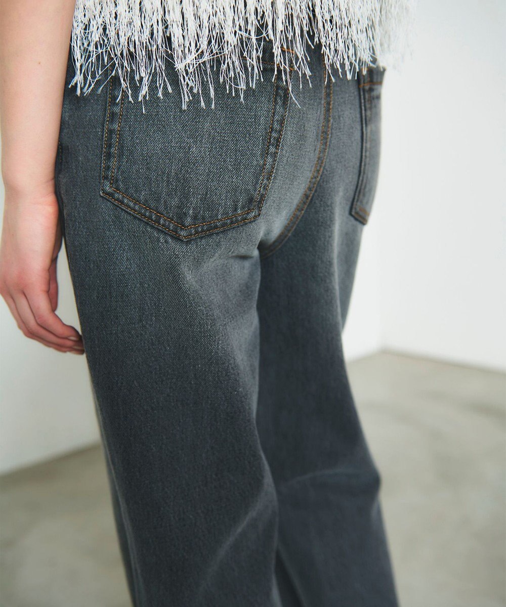 GRACE CONTINENTAL ルーズフレアデニムパンツ 