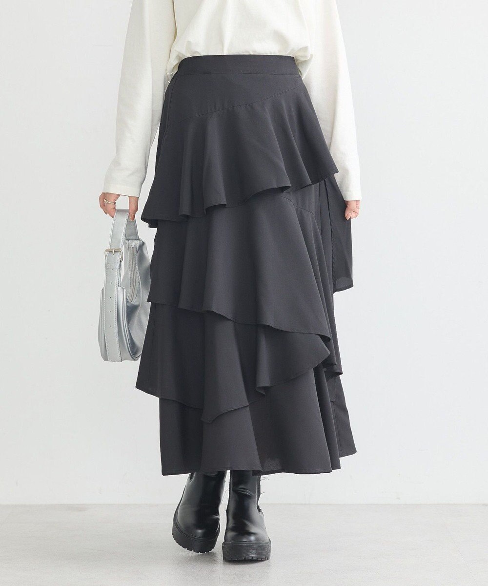 earth music&ecology ランダムティアードスカート 