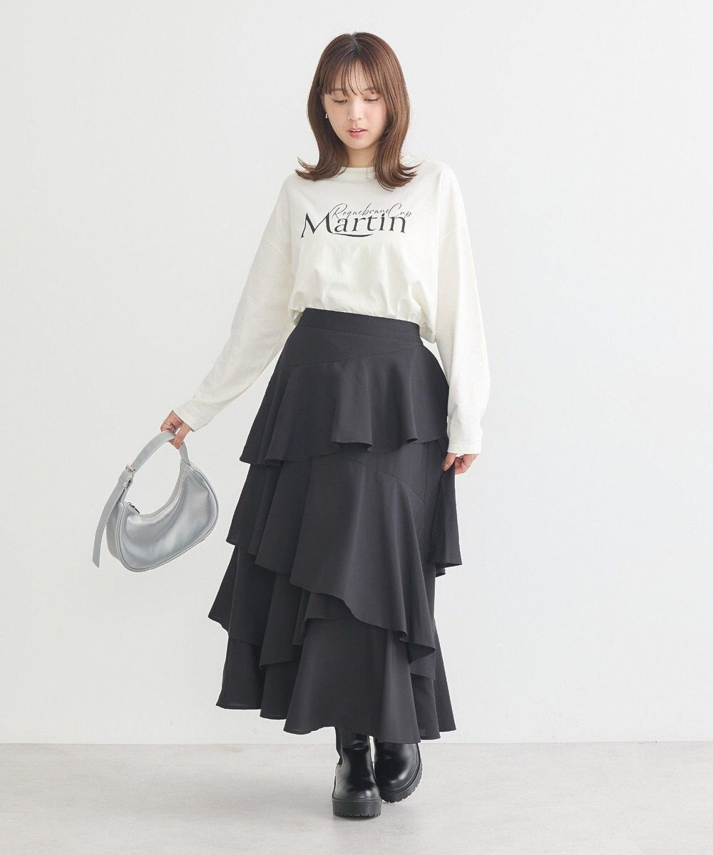 earth music&ecology ランダムティアードスカート 