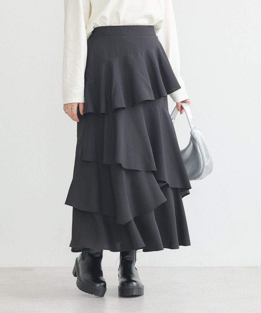 earth music&ecology ランダムティアードスカート 