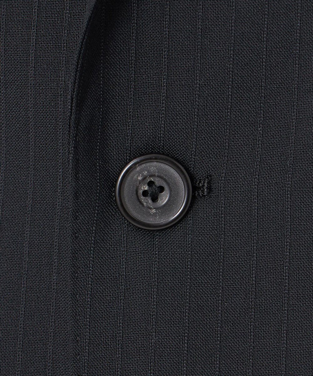 GOTAIRIKU 【オールシーズン対応】WOOL×POLYESTER ライトウェイト スーツ（ブラックストライプ） 