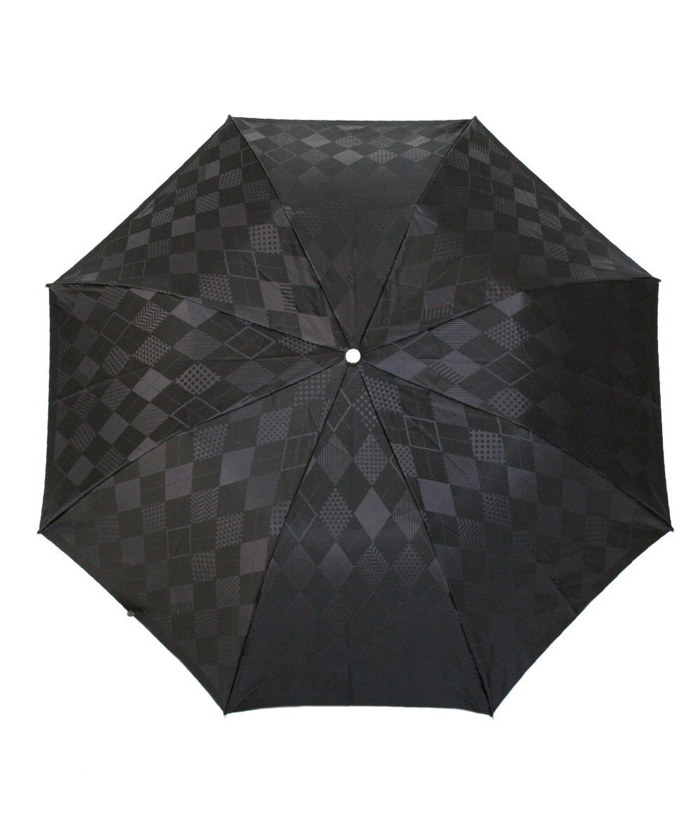 槇田商店 monotone アーガイル ブラック 折りたたみ傘 
