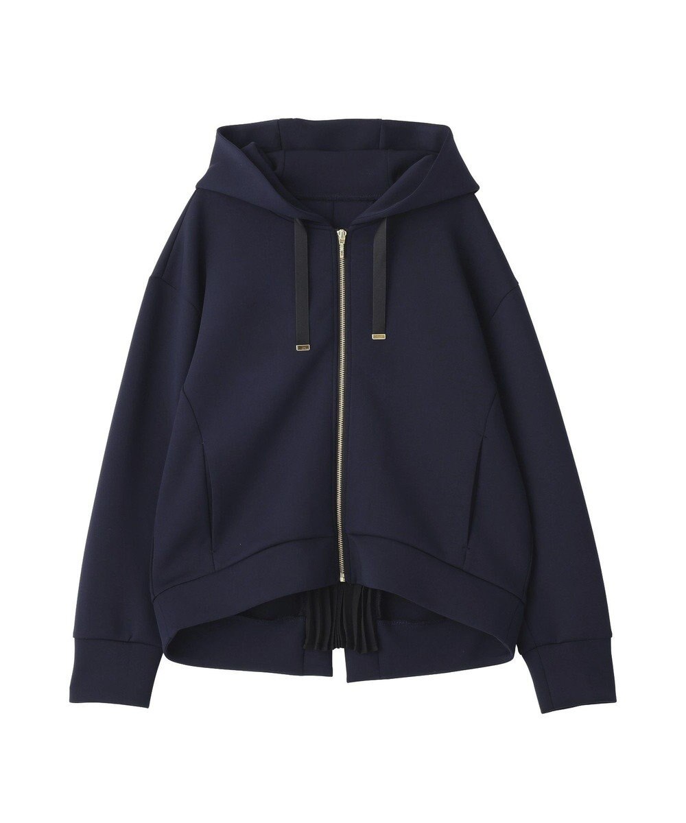 YECCA VECCA バックプリーツZIPフーディー 
