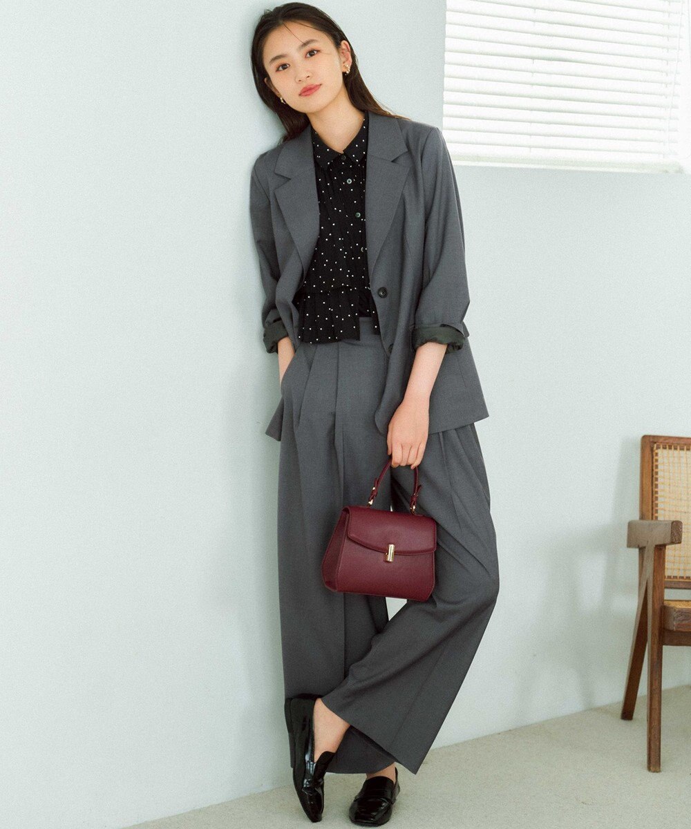 組曲 【加藤ローサさん着用】ハンサムツイルカーヴィーパンツ 