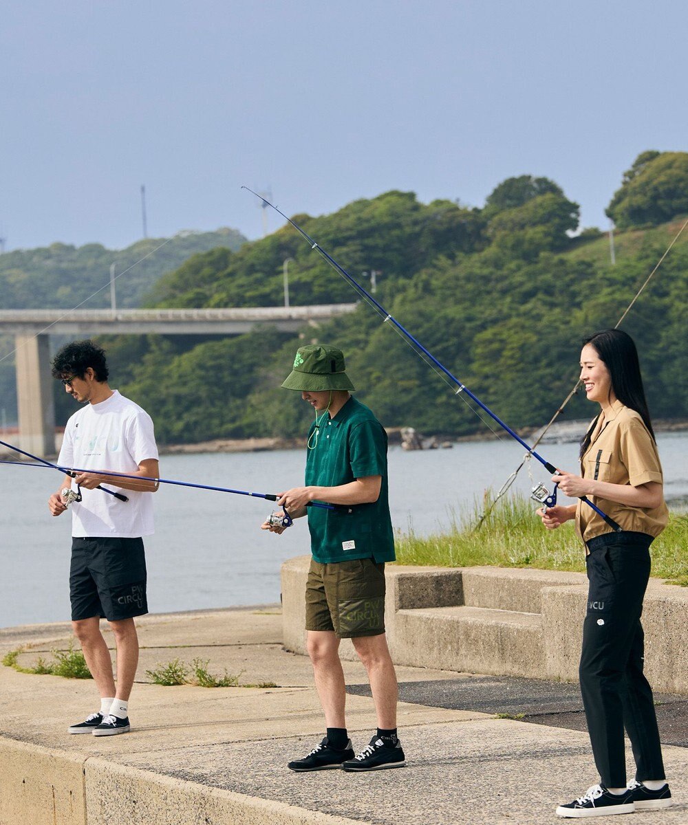 PW CIRCULUS 【手洗い可能】【UNISEX】ニットメッシュポロ ゴルフ 