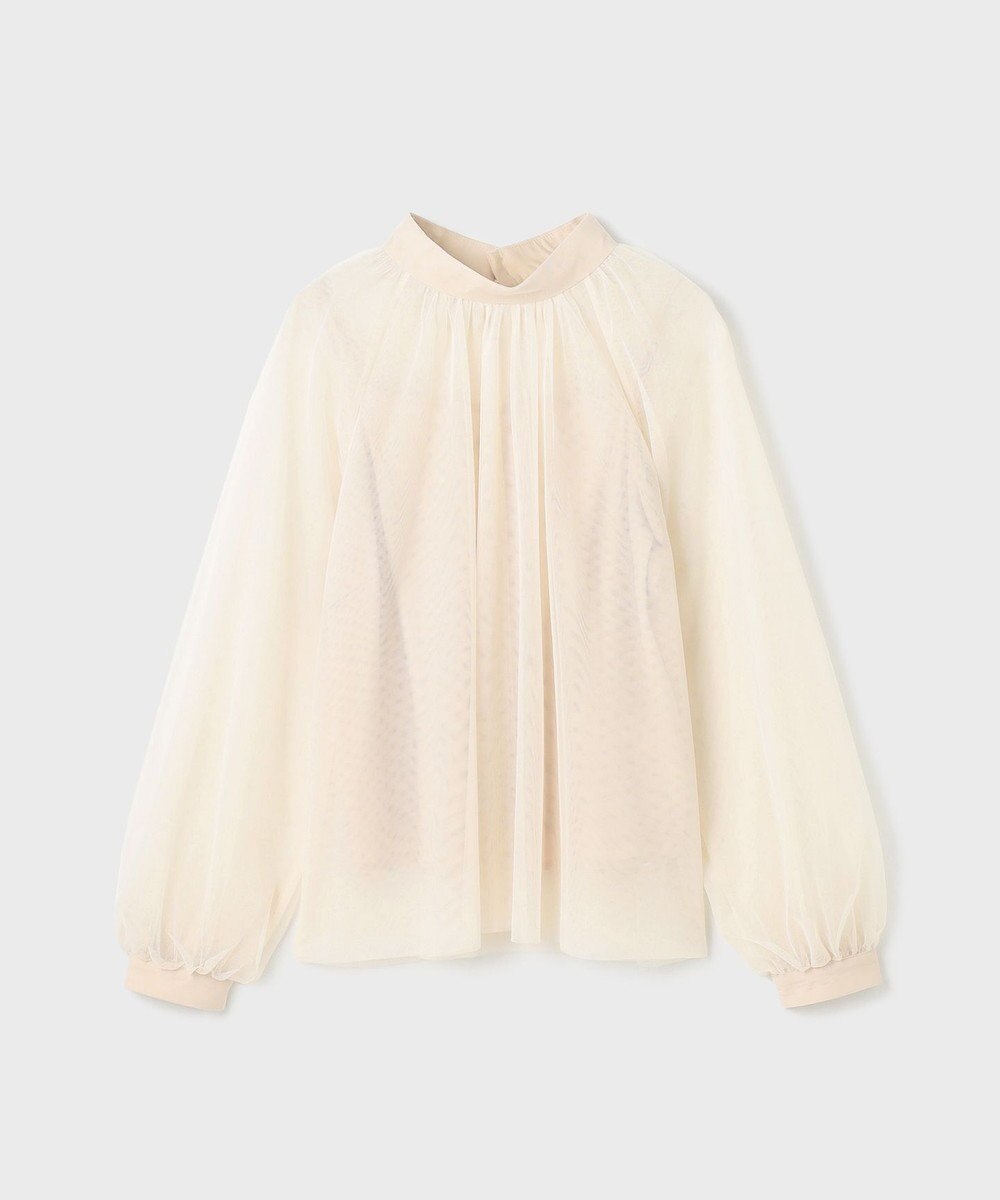 GRACE CONTINENTAL チュールハイネックトップ 