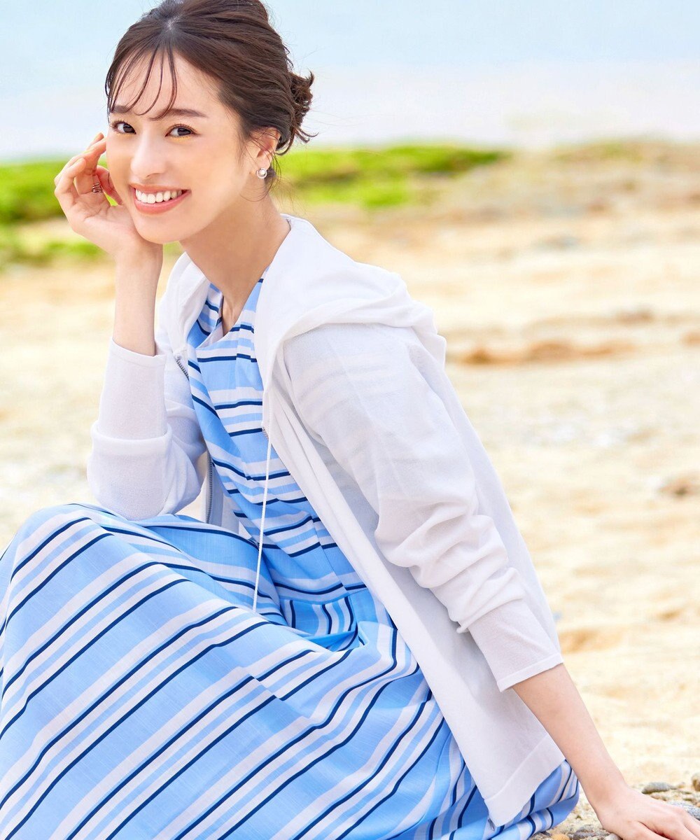 Tiaclasse L 【洗える】 1枚でサマになるマルチボーダーワンピース 