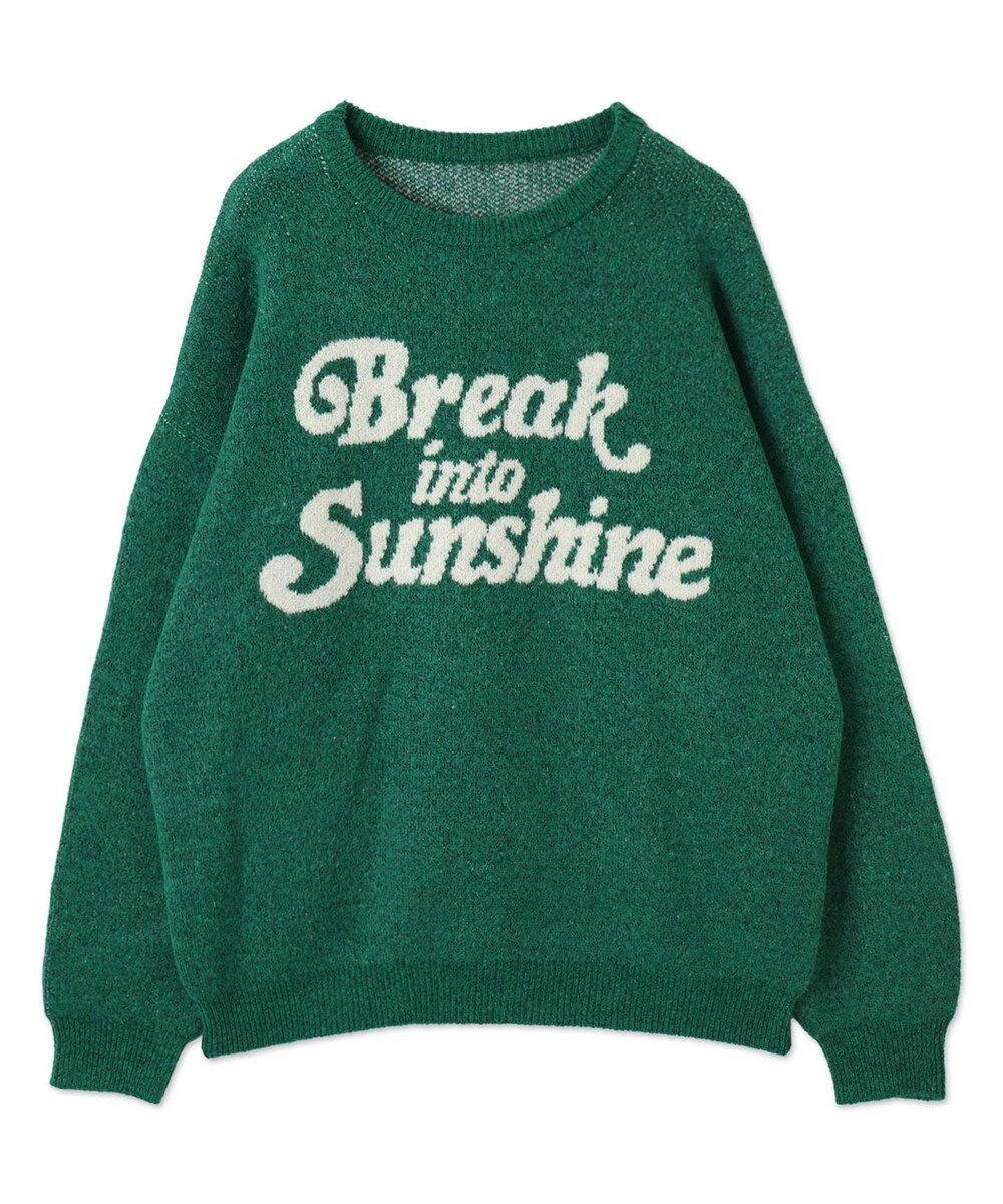 WEGO ロゴジャガードフラッフィーニット 