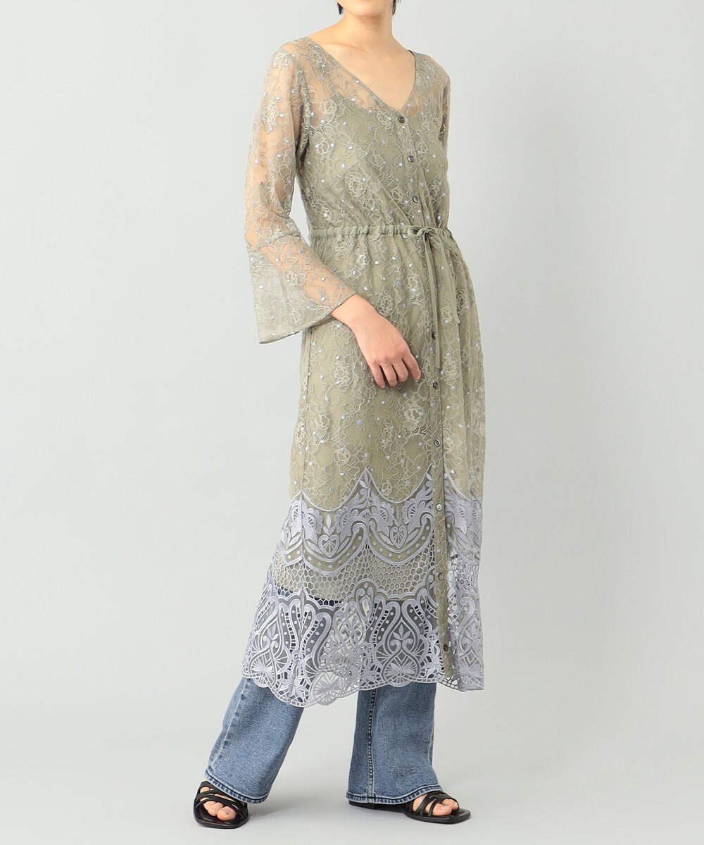 レース刺繍ガウンワンピース Grace Continental ファッション通販 公式通販 オンワード クローゼット