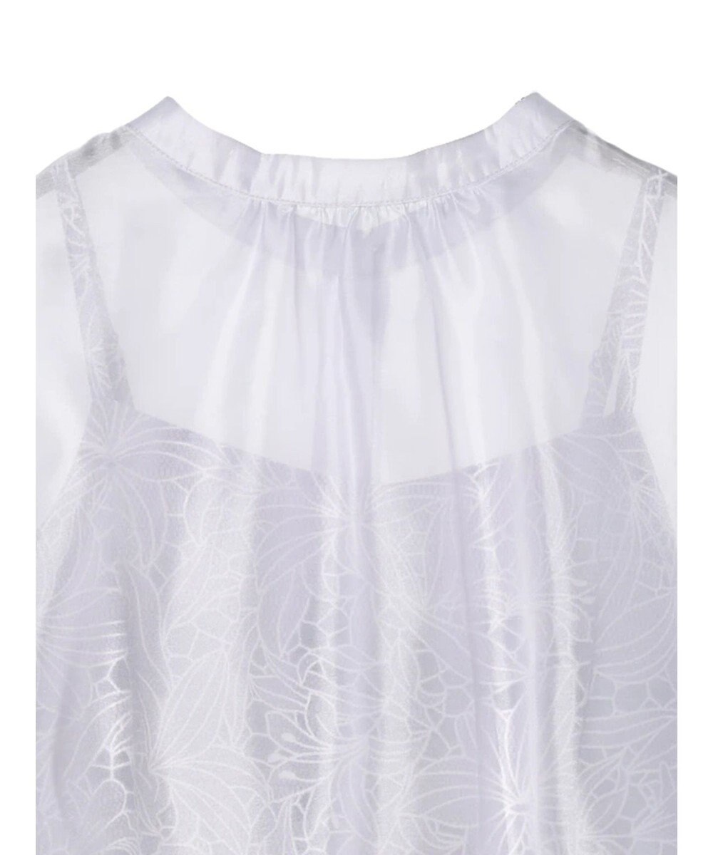 earth music&ecology ＳＥＴ２点　シアーブラウス＋レースキャミワンピース 