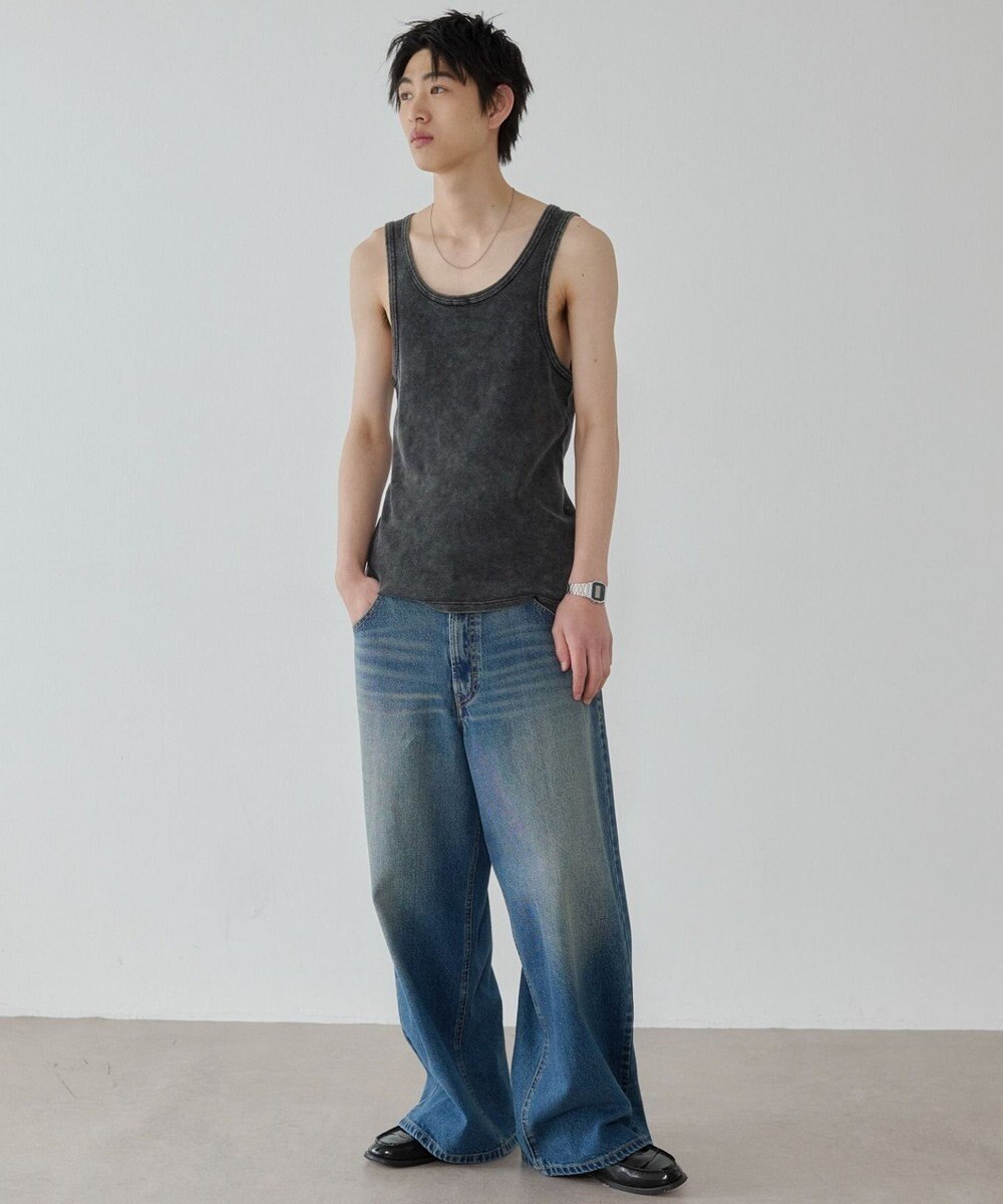 WEGO コットンリブタンクトップ 