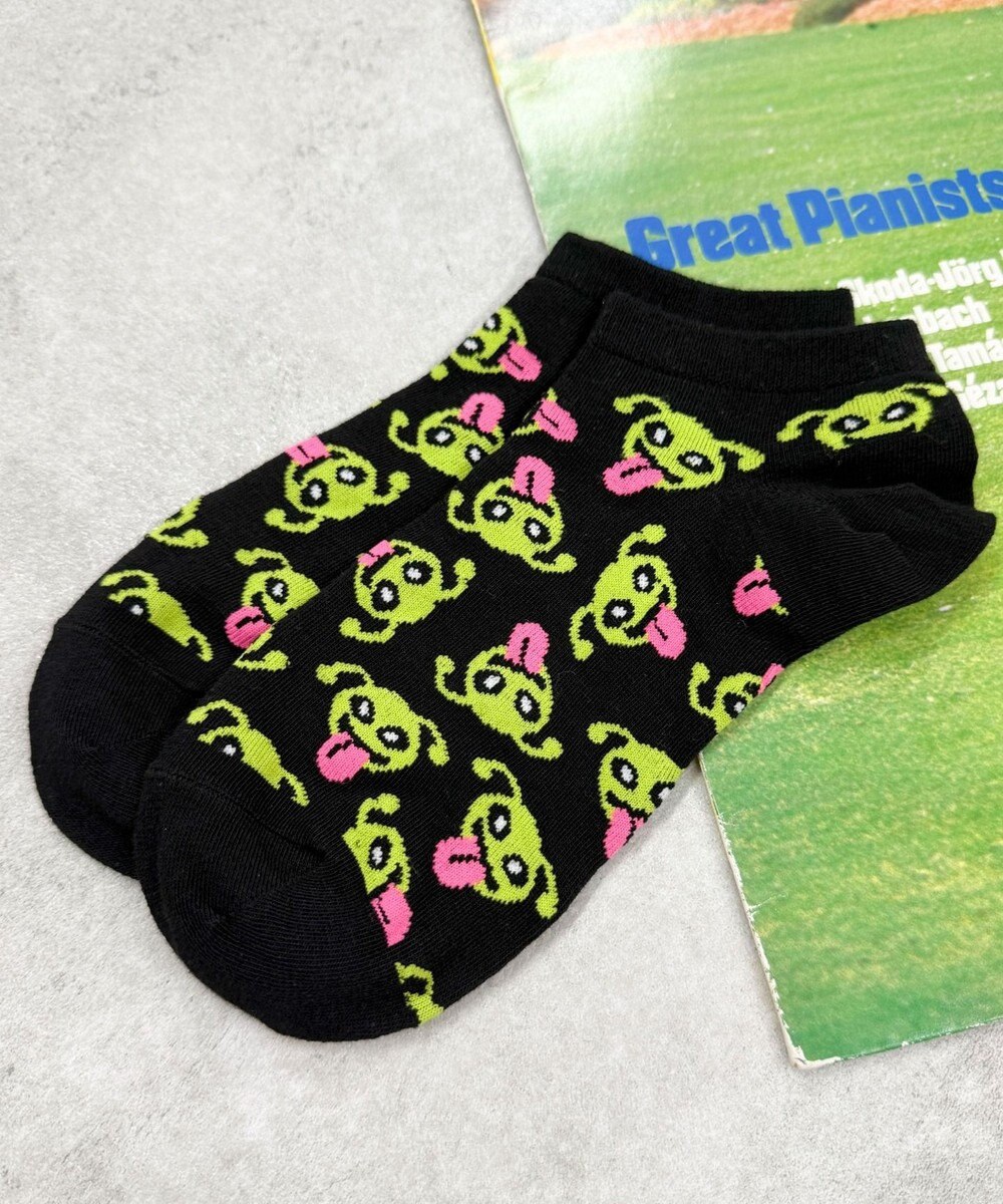WEGO エイリアン総柄ショートソックス 