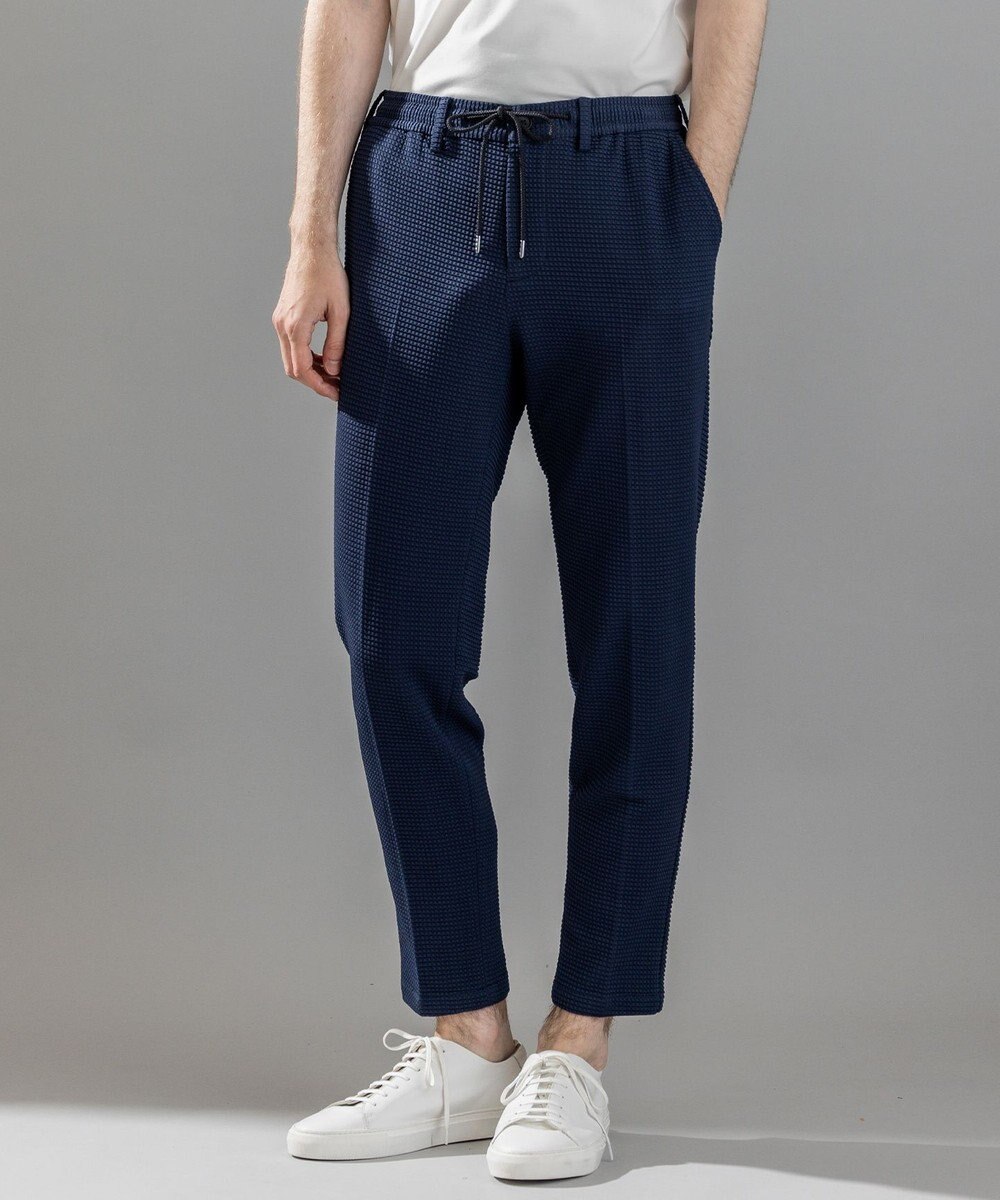 JOSEPH HOMME 新型【オリジナル素材/シワになりにくい/ウエストゴム仕様】ライトタックジャージー ドロスト付テーパードパンツ / PEGG CONVERTIBLE 