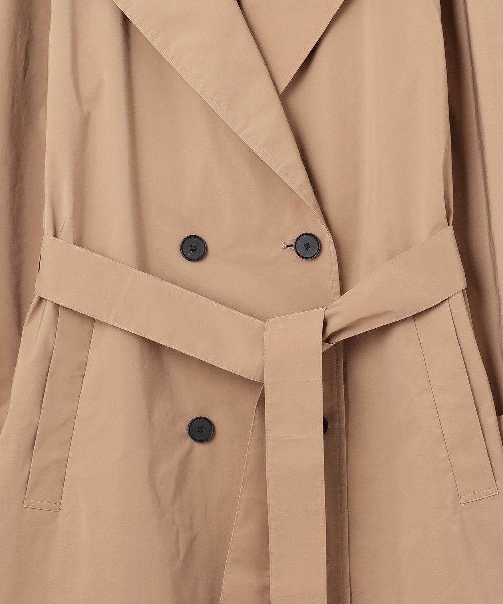 ICB 【撥水加工】 メモリーストレッチタフタ トレンチコート 