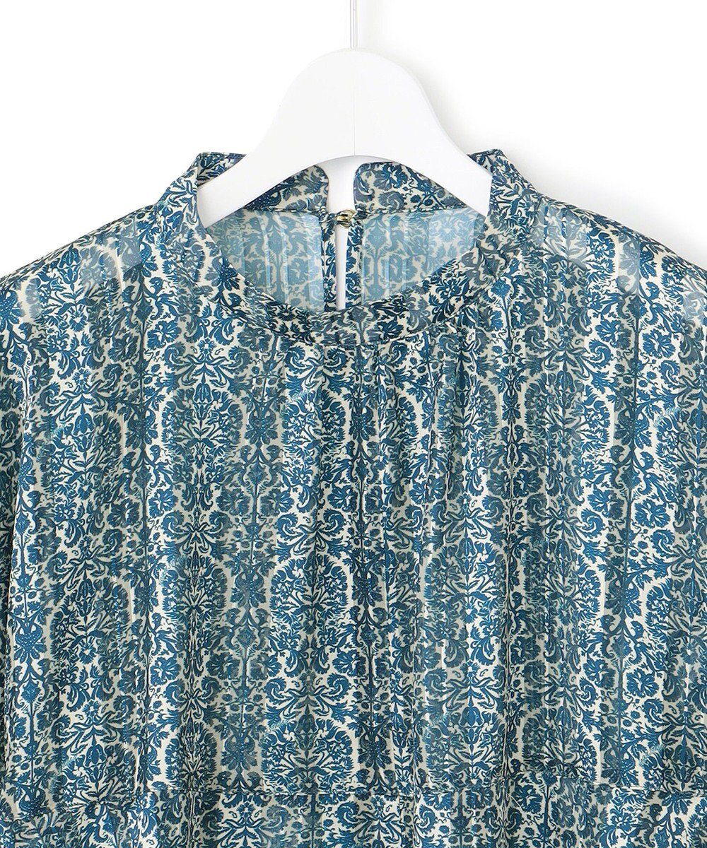 J.PRESS YORK STREET 【WOMEN】オリジナルタイルプリント ブラウス 