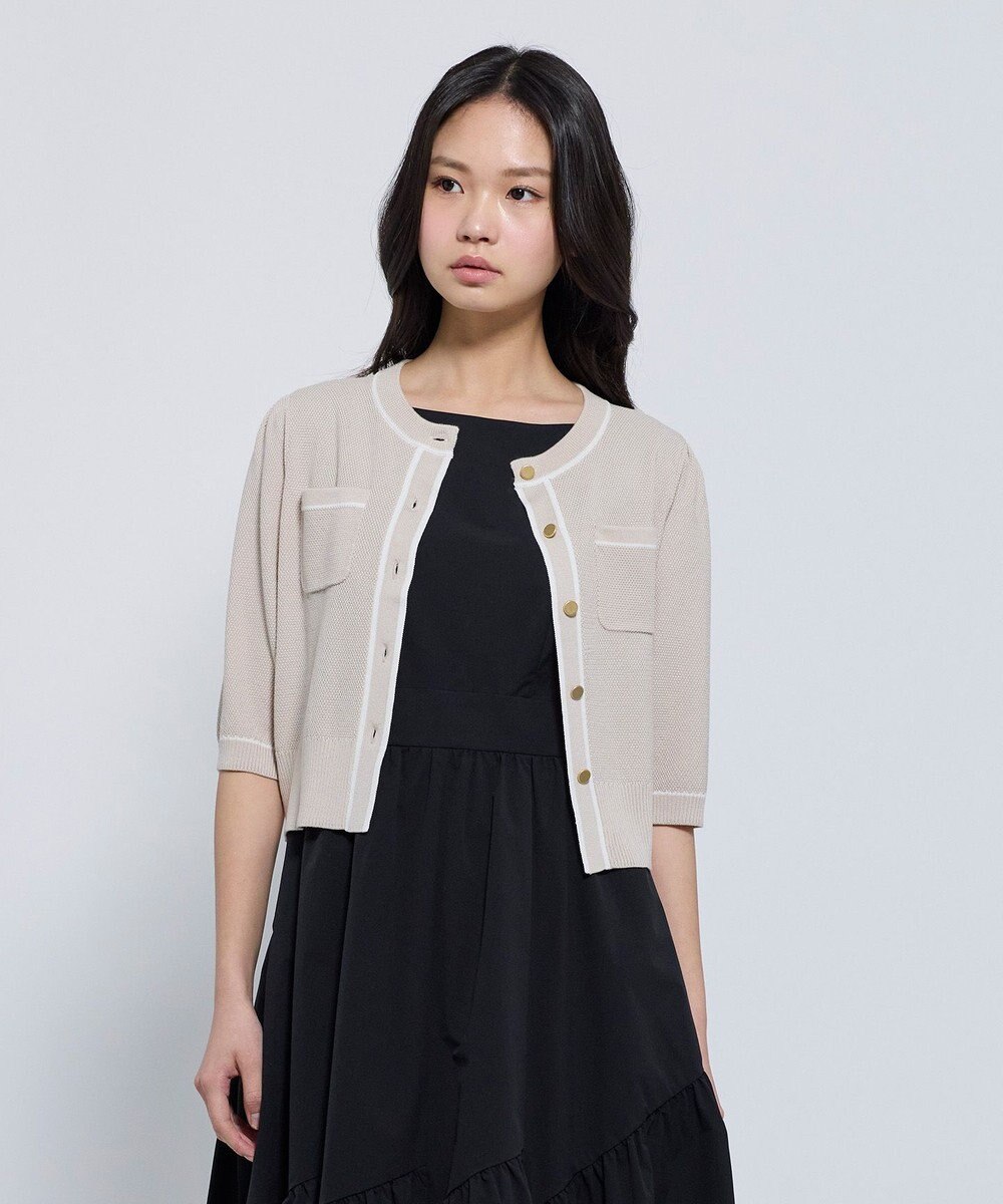 TOCCA HONEYCOMB MESH KNIT カーディガン 