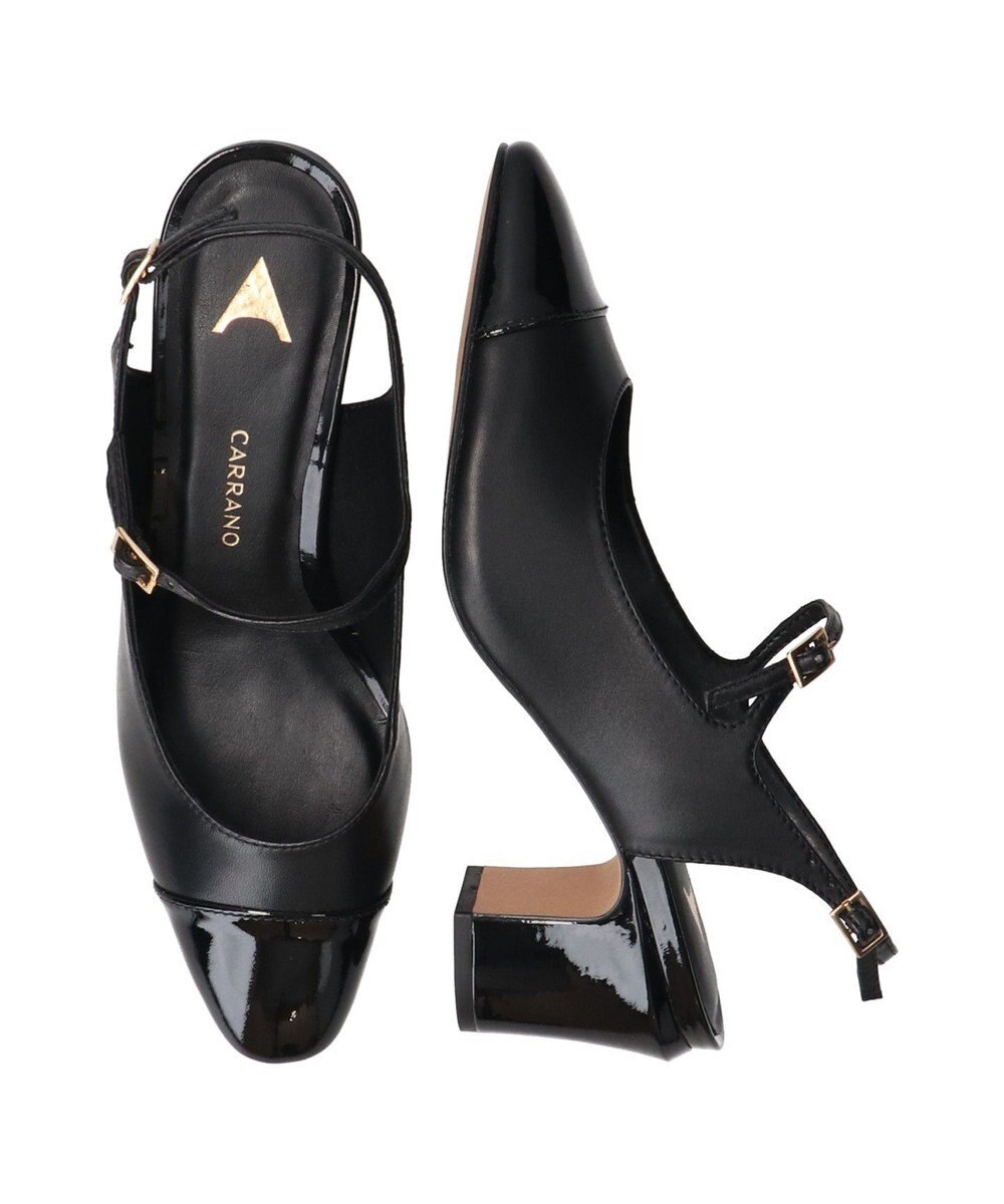 INTER-CHAUSSURES 【CARRANO】ワンストラップバックバンドパンプス 