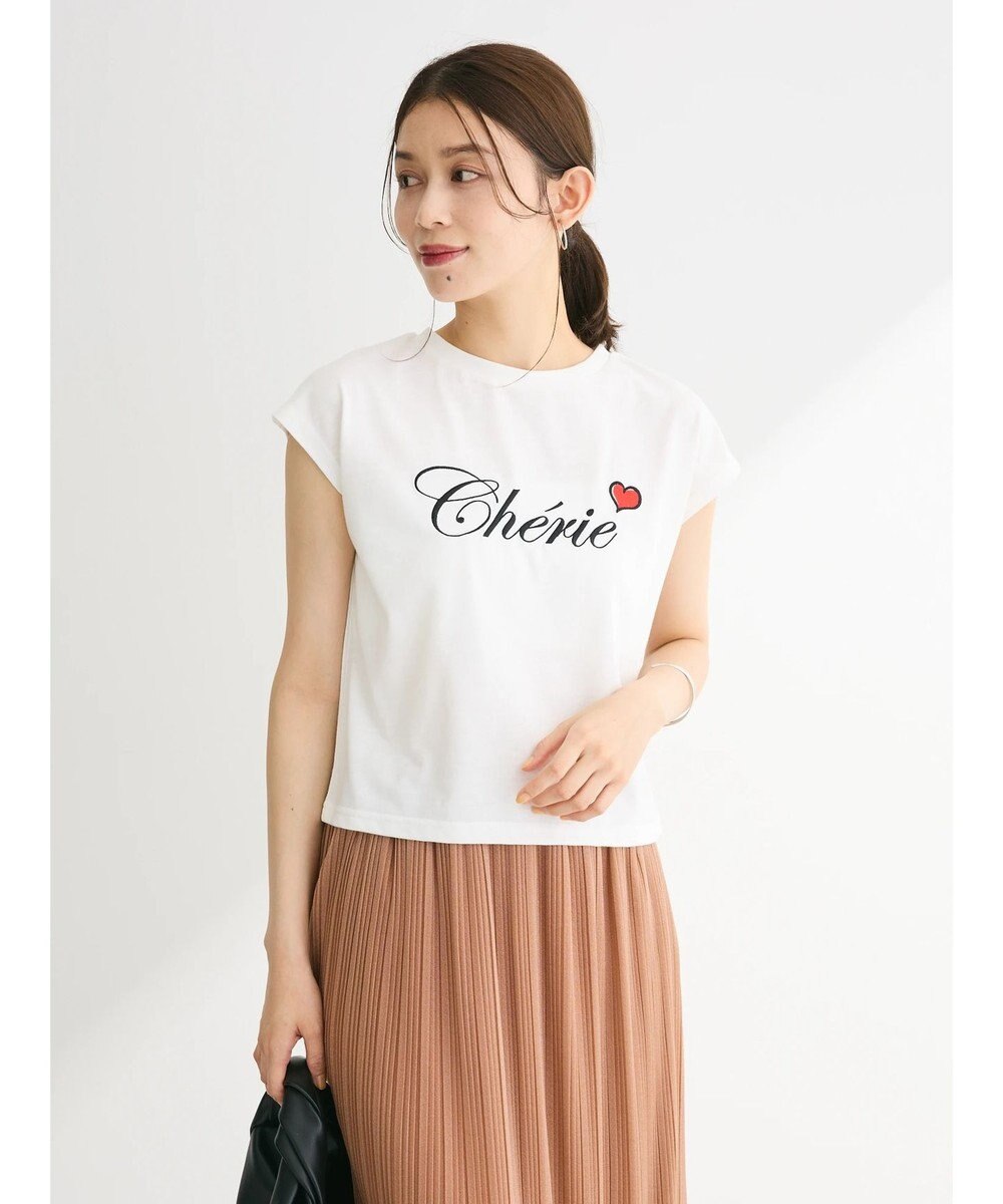 Green Parks ・ｓｗｉｎｇ　ｂｙ　ロゴ刺繍フレンチＴＥＥ 