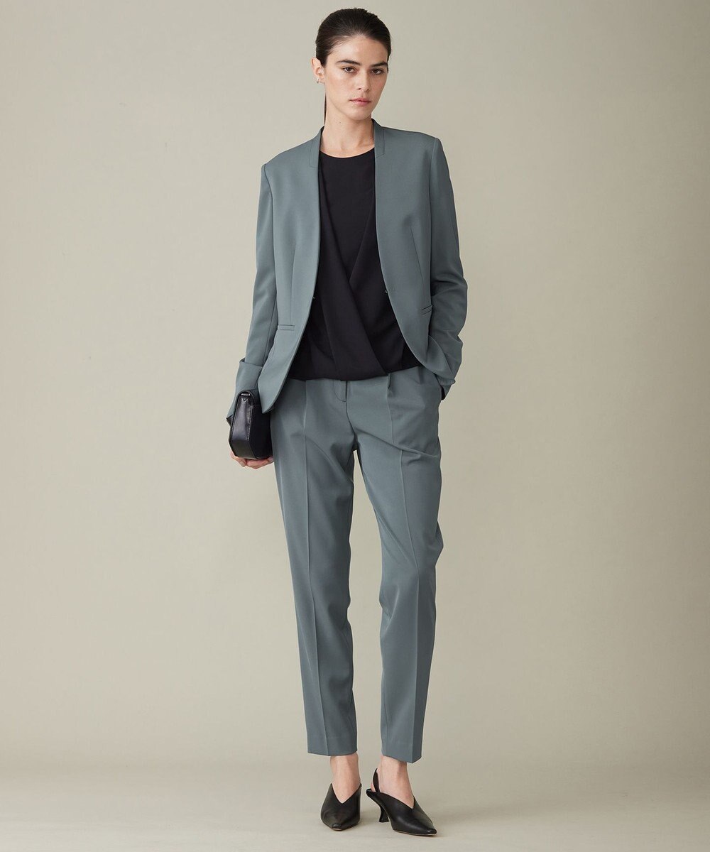 ICB 【防シワ・速乾・洗える】Fied ノーカラージャケット 