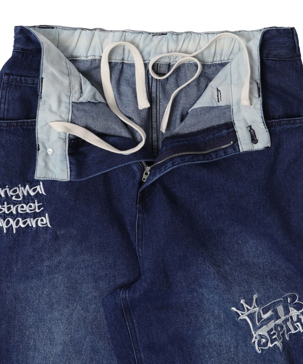 WEGO グラフィックデニムパンツ 