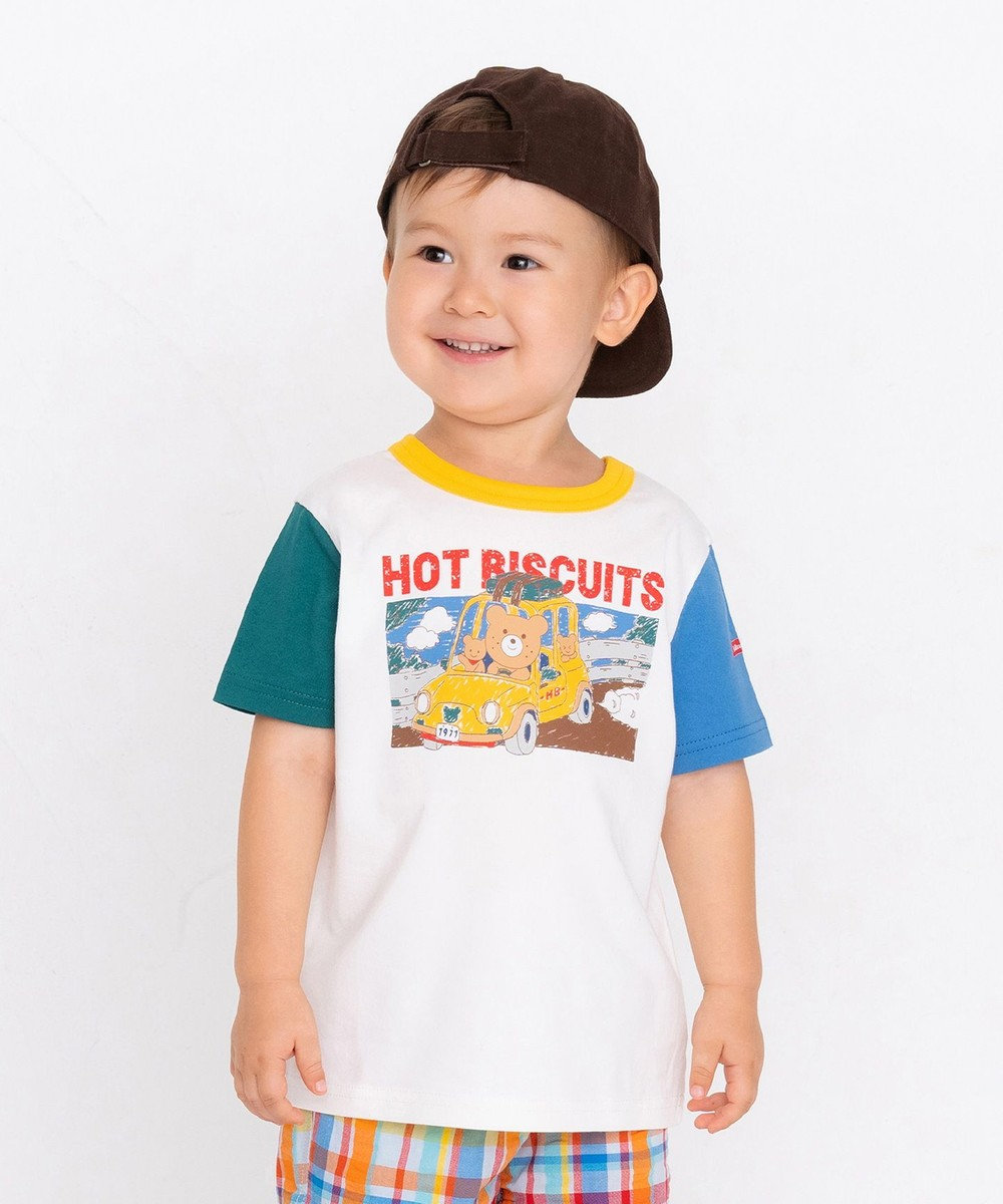 80-120cm】 ビーンズ ドライブTシャツ / MIKI HOUSE HOT BISCUITS