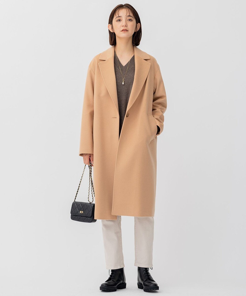 23区 【CLASSY.1月号掲載】ウールカシミヤビーバー チェスターコート 