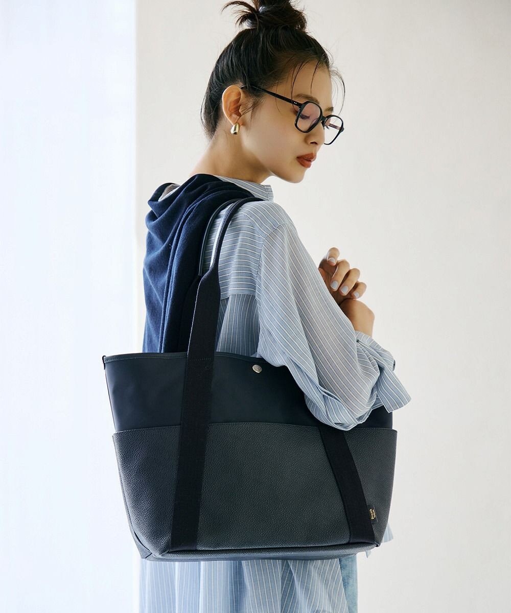 TOPKAPI 【Breath TOPKAPI】【TOPKAPI × 藤本美貴さんコラボ】スコッチグレイン 10ポケット トートバッグ L/マザーズバッグ/撥水 