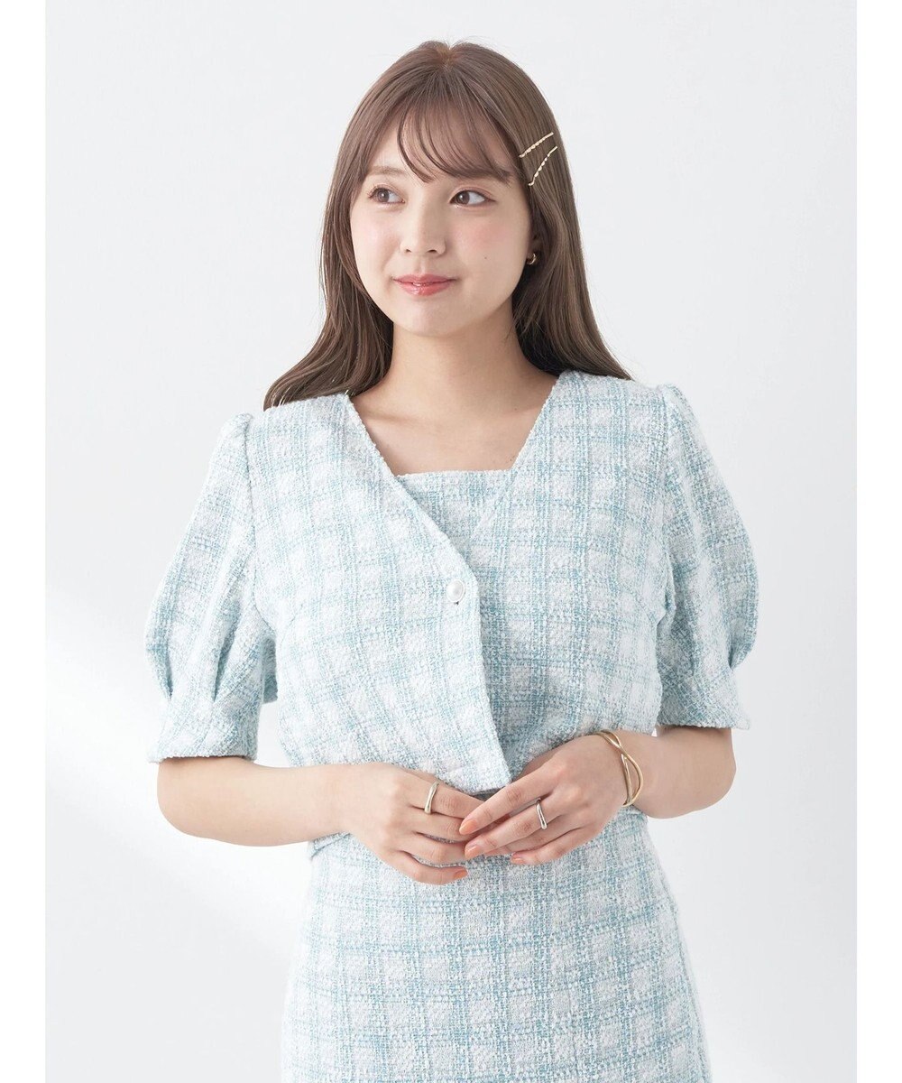 earth music&ecology ＳＥＴ２点　カットソーツィードアンサンブル 